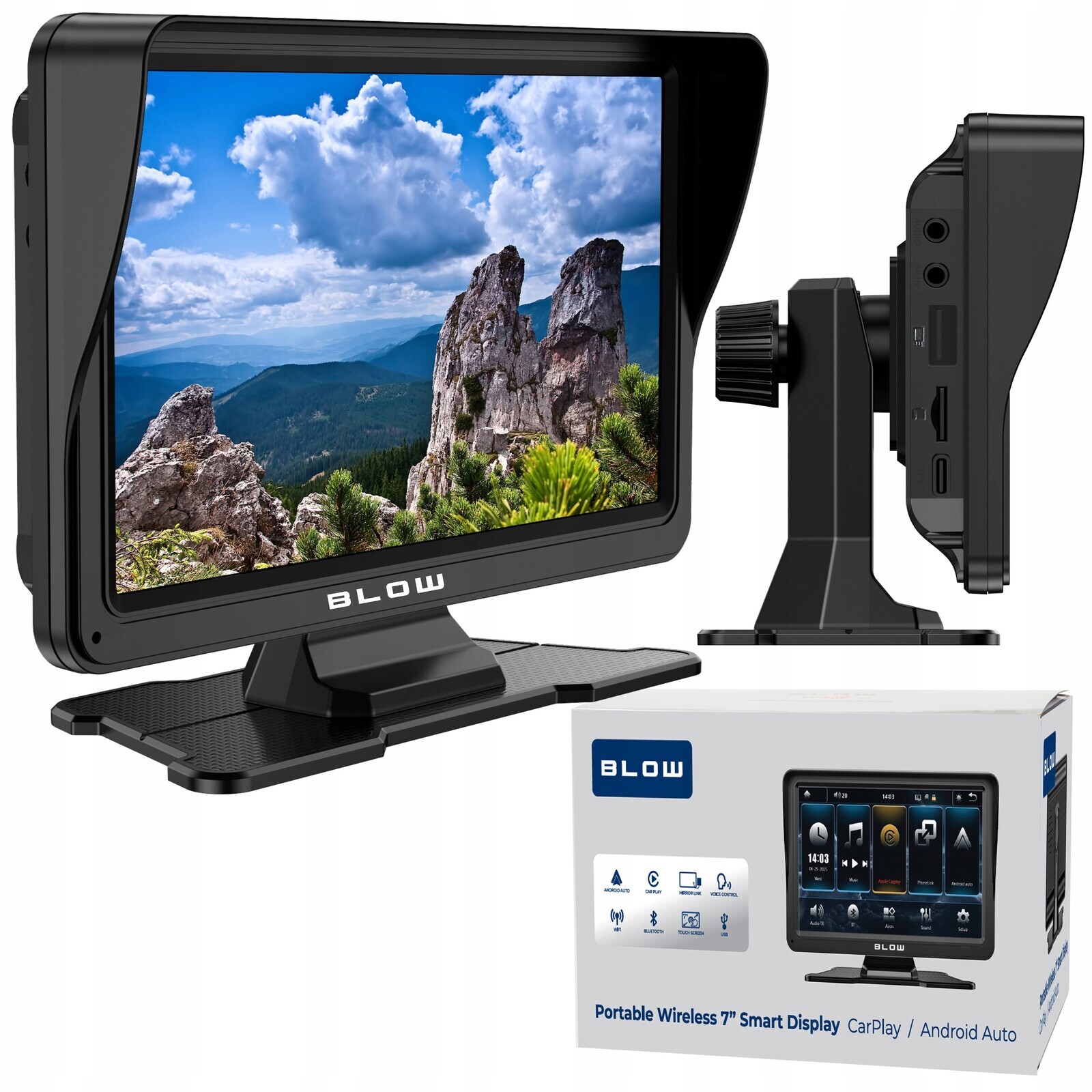 Bezdrátová Multimediální Stanice Carplay Mirrorlink 7 Palců Bluetooth Wifi