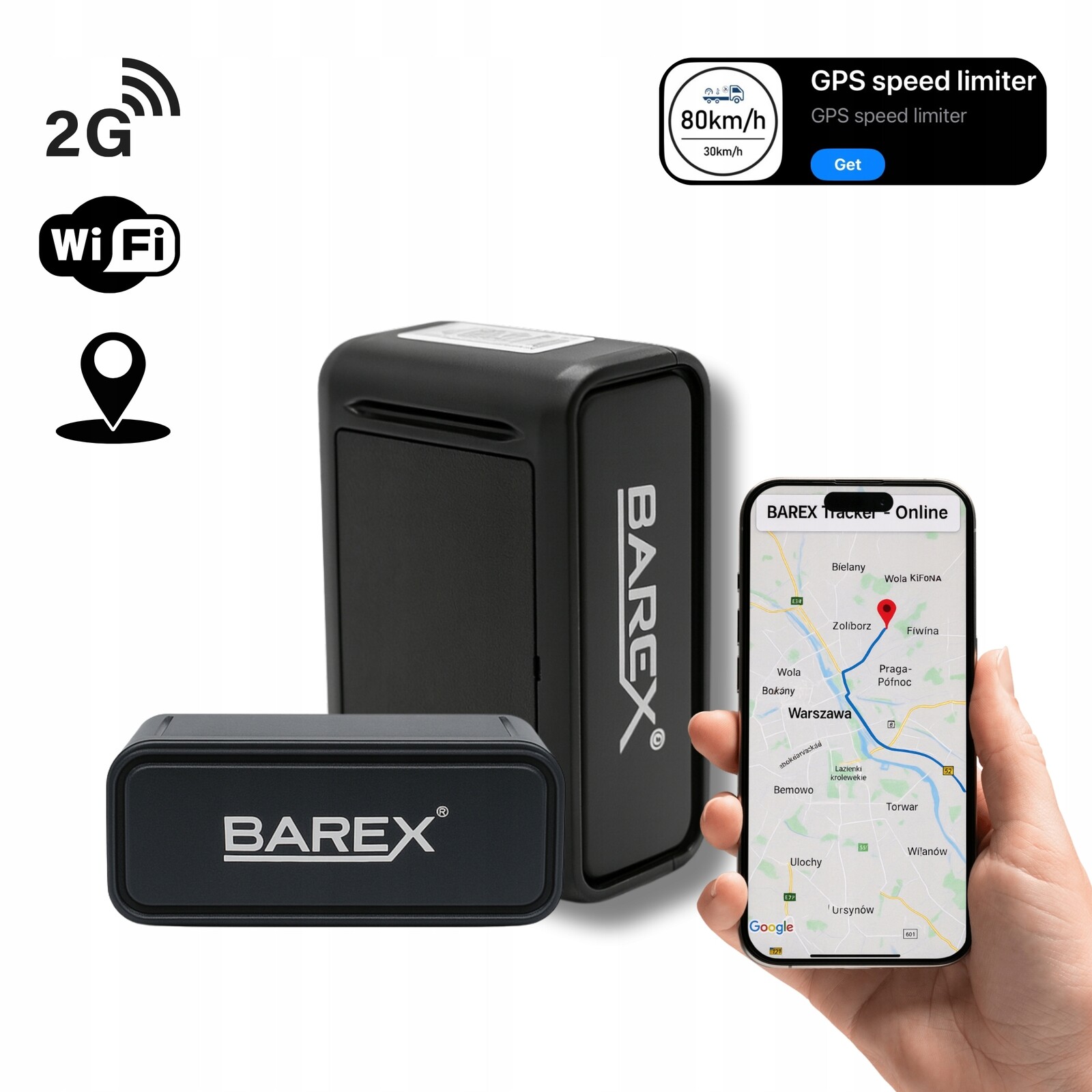Gps Tracker Barex 2G s magnetem a baterií 1500 mAh – Gsm lokátor