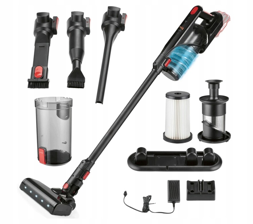 Silvercrest Shaz 20 A1 Výkonný bezdrátový tyčový vysavač X20Team Aku