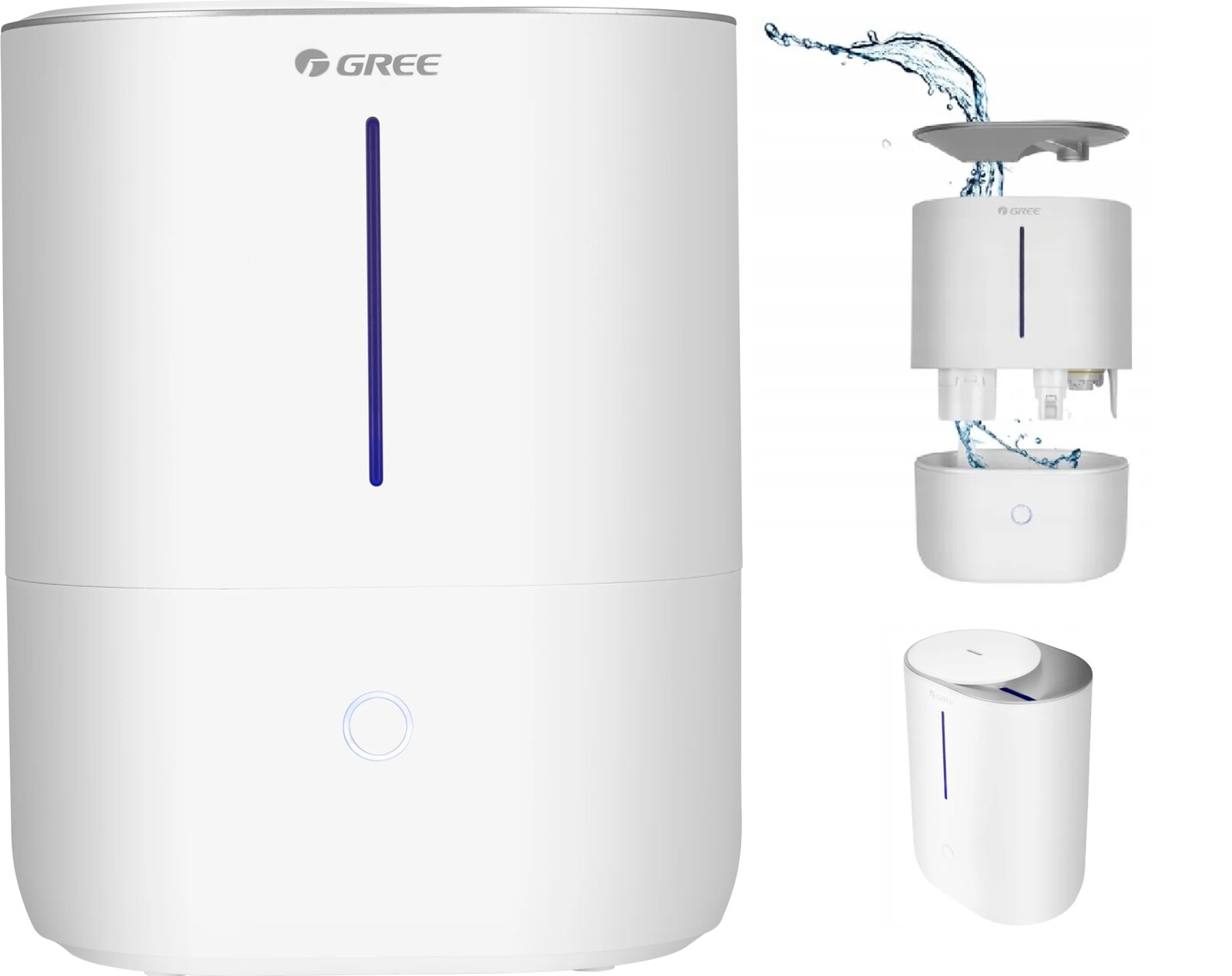 Gree Mystic Zvlhčovač Scwk-4005 300Ml/H Objem 4 l Bílý