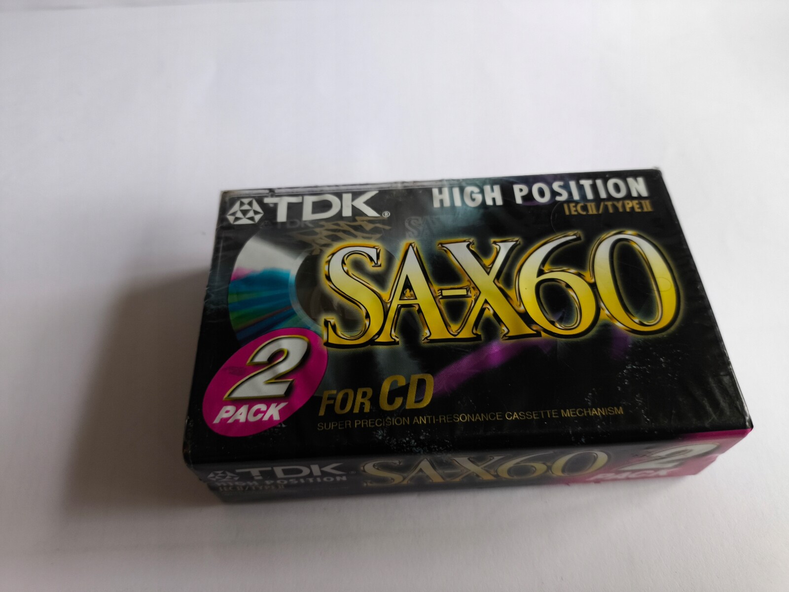2 balení (2 kazety) Tdk SA-X60 Nos fólie SA-X60 *2093