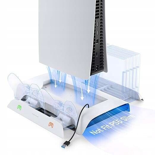 Chladnička pro stojan PS5 Vertikální s Rgb podsvícením