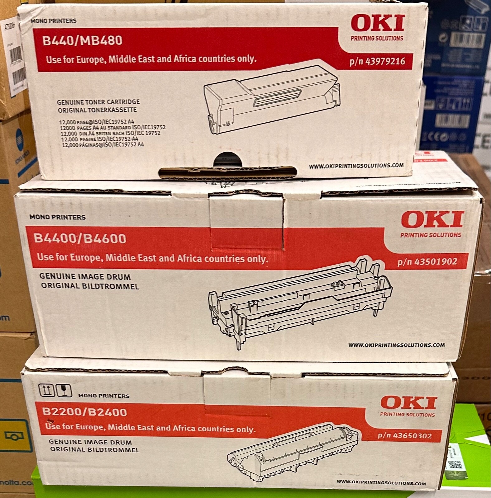 Toner Oki B440/MB480 43979216 černý (black) Originál