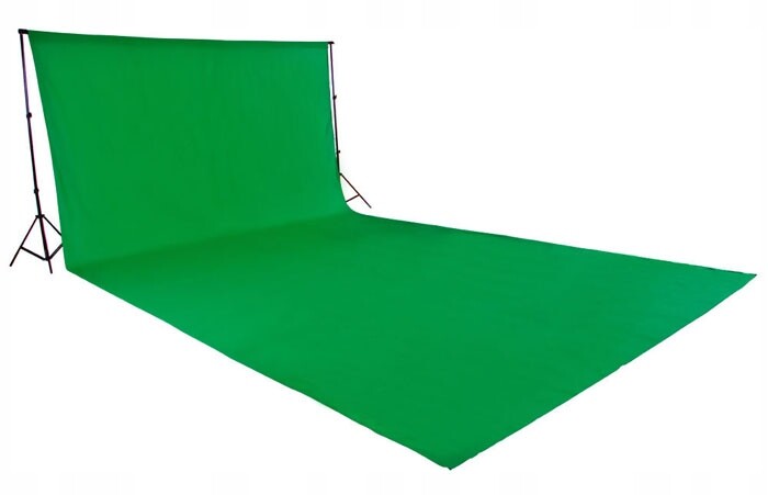 Fotografické Pozadí Zelené 3x6 m Green Screen Matné