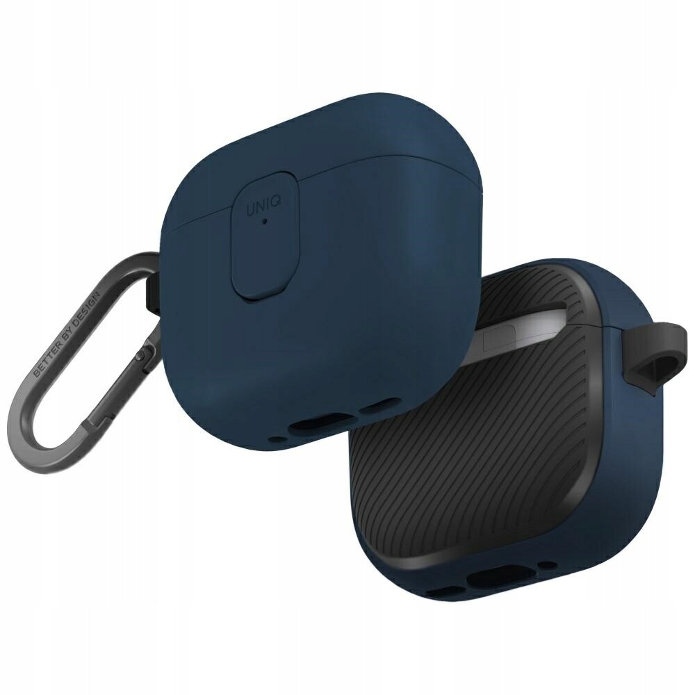 Pouzdro Uniq Clyde pro AirPods 4 s pouzdrem Lock Case, modrý