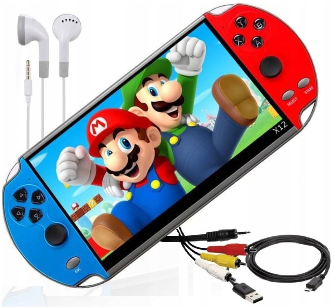 Přenosná Konzole X12 Pro Více Než 1100 Retro Her, Mini Herní Televizor S 8 Gb Paměti, 5,1