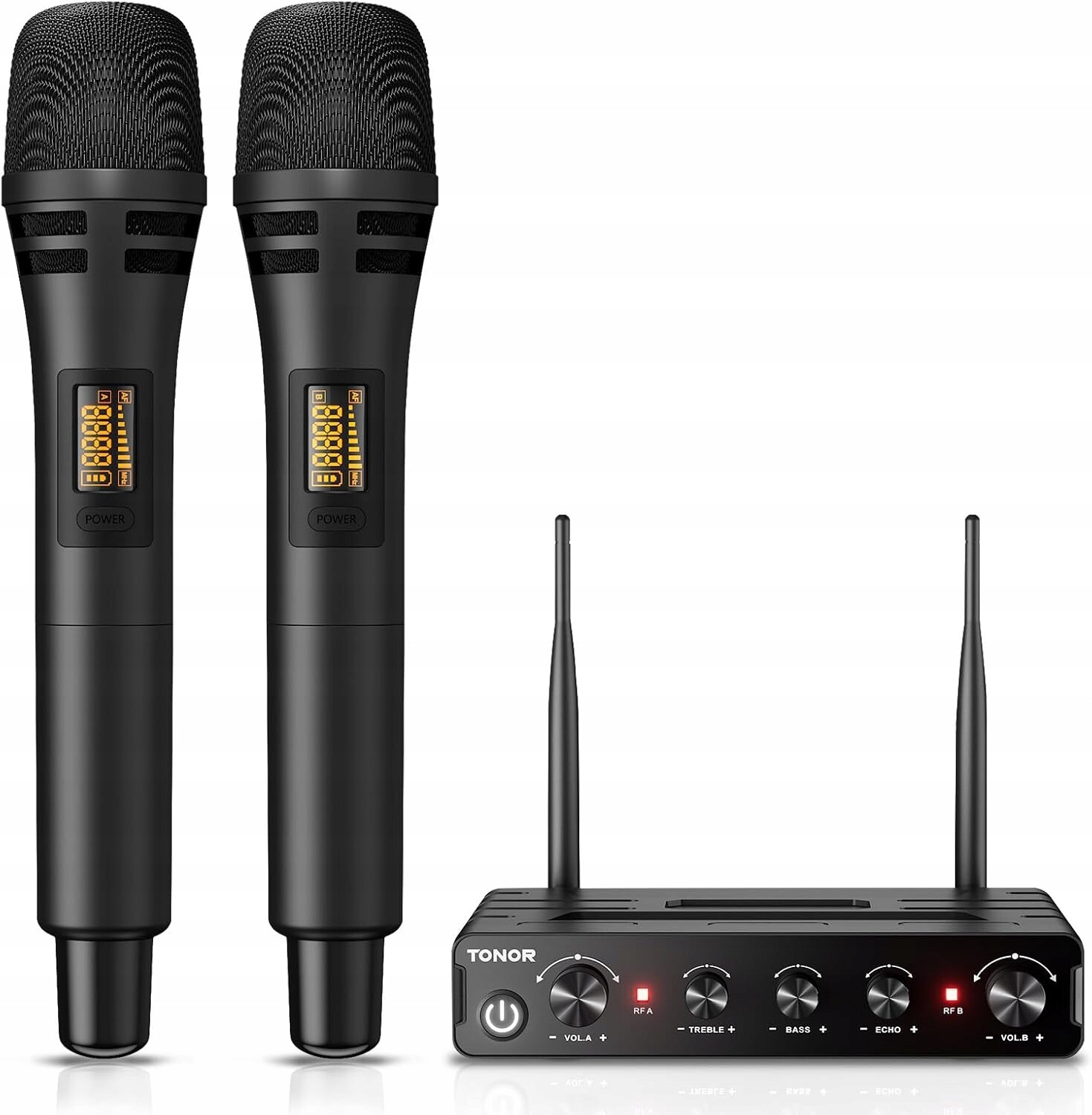 Tonor Bezdrátový mikrofon Uhf TW350 Karaoke Profesionální dosah 60 m