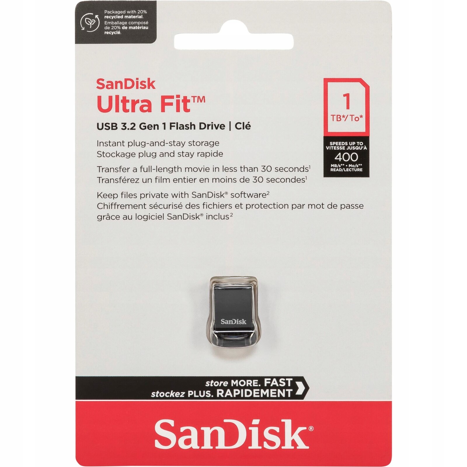 SanDisk Cruzer Ultra Fit 1TB Usb 3.1 SDCZ430-1T00-G46
