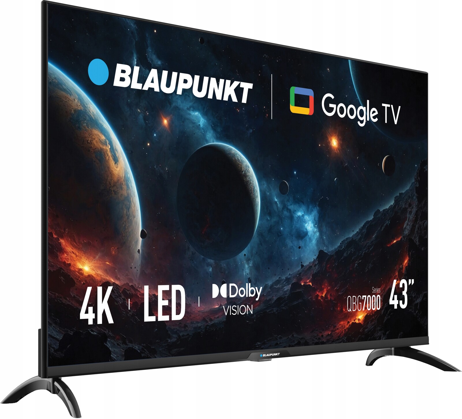 Televizor 43 Palců Blaupunkt Led 4K Uhd Smart Tv Google Tv DVBT-2 Wifi