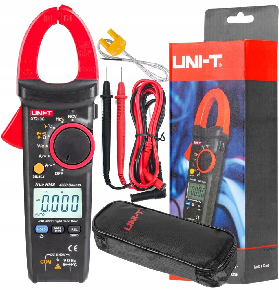 Klešťový Multimetr Digitální Měřič Proudu Uni-t UT213C True Rms Automat 400A