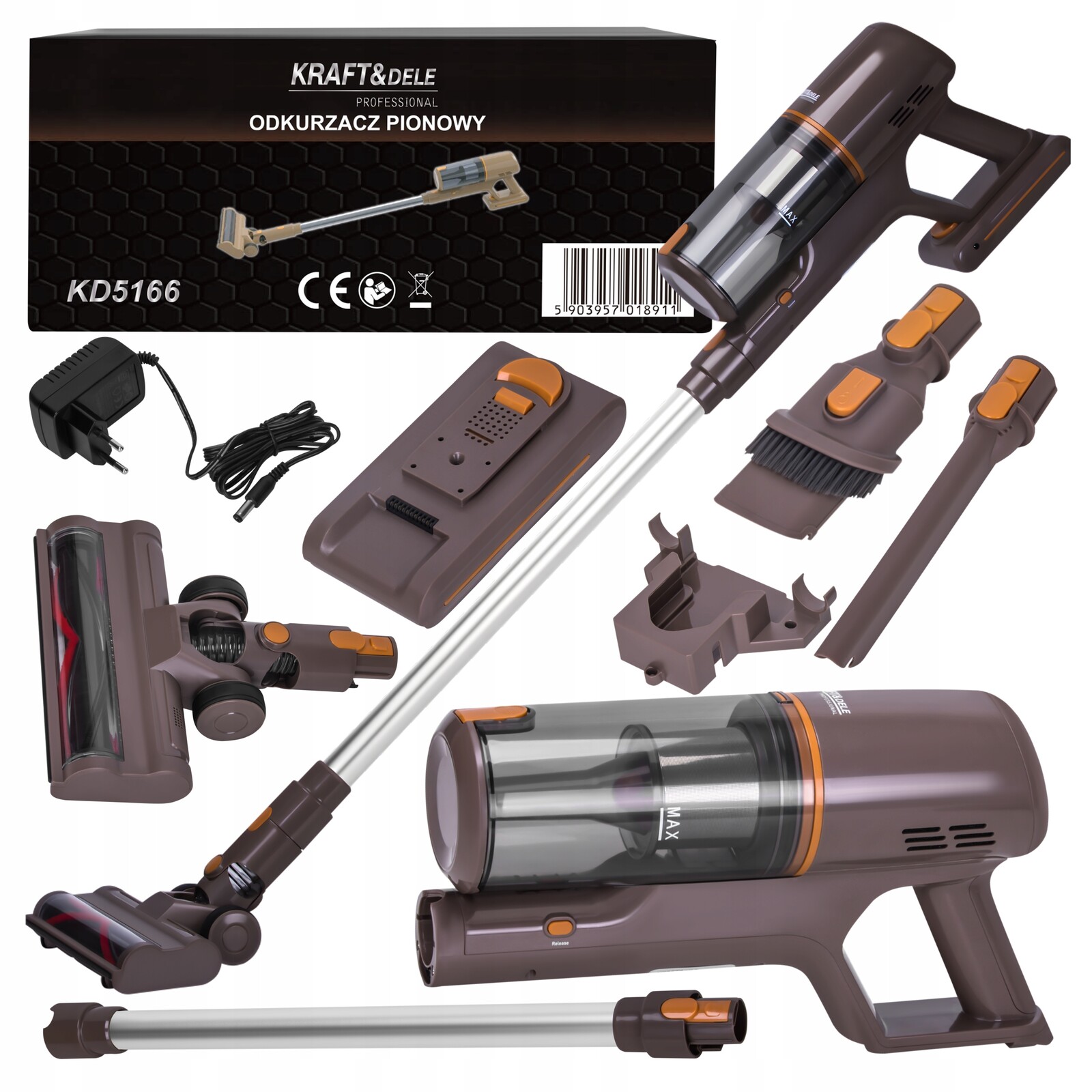 Tyčový Vysavač Bezdrátový 25,2 V 2500 mAh Lehký Mobilní