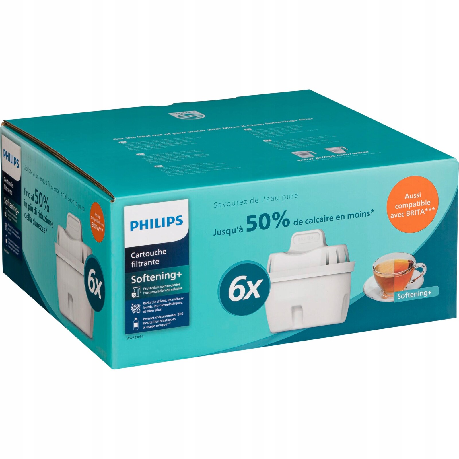 Philips Softening+ Wasserfilterkartuschen 6-bal