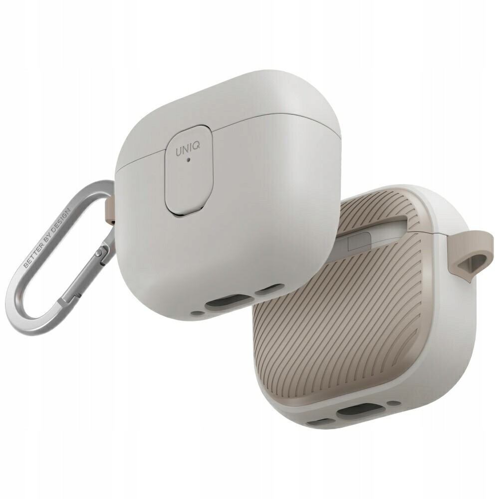 Pouzdro Uniq Clyde pro AirPods 4 s pouzdrem Lock, béžové