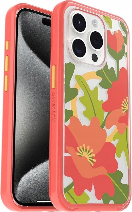 OtterBox Symmetry Clear MagSafe Case pouzdro pro iPhone 15 Pro s prošívanými máky