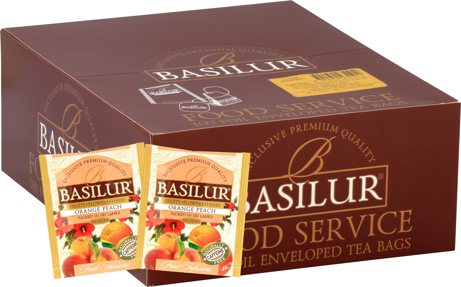 Čaj Basilur Pomeranč-broskev Čaj 100x1,8g