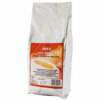 Daka Arabica Mletá 1kg Káva pro kávovary a espressa