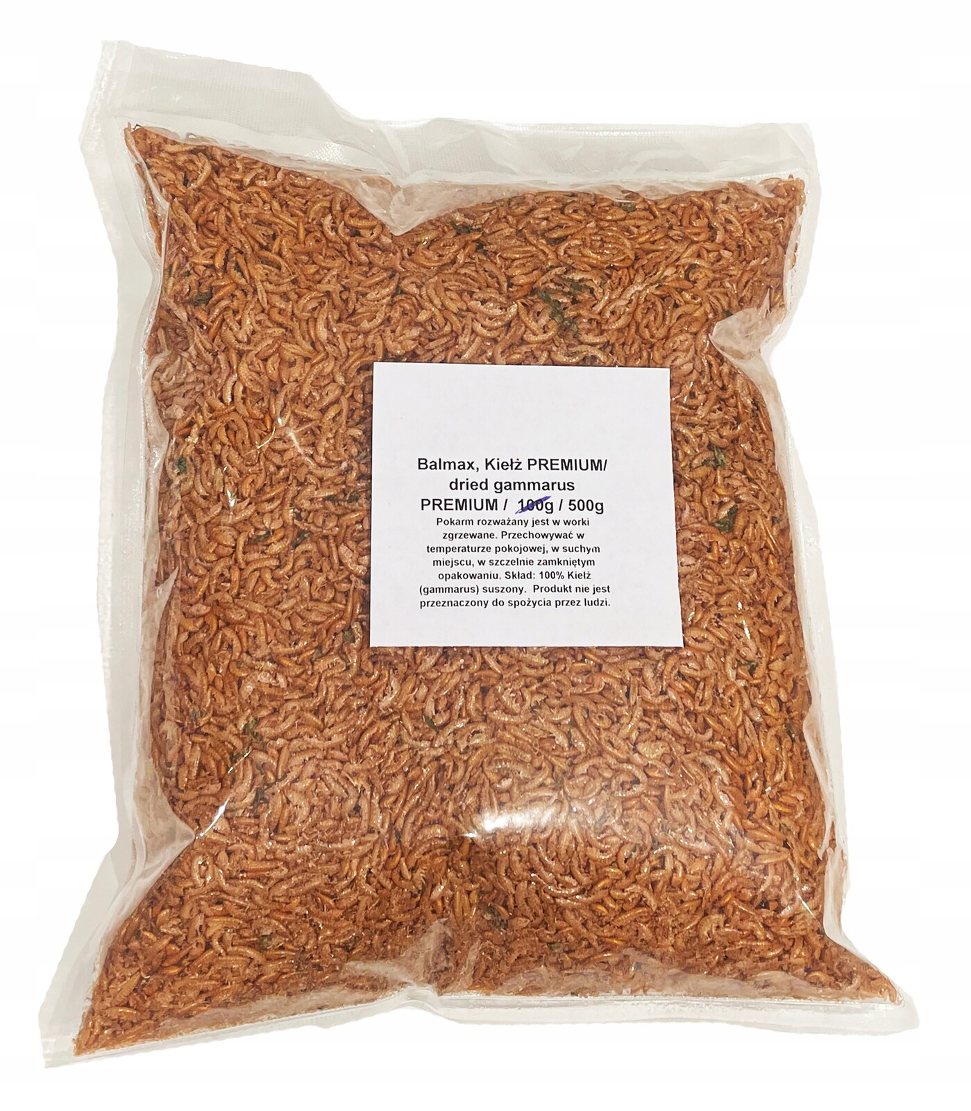 Balmax, Klíč Premium, dried Gammarus Premium., krmivo pro ryby, 500 g,