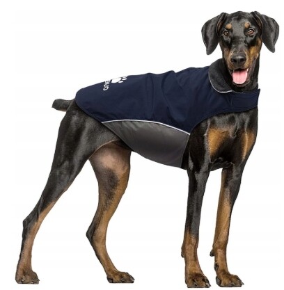 Bunda Vesta Zateplené oblečení pro psa Velikost 3XL Tmavě šedá