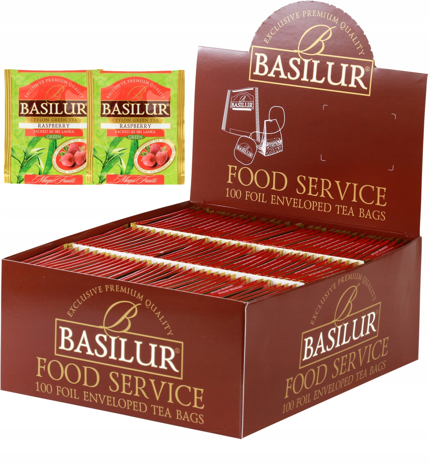 Basilur Malina HoReCa čaj 100 sáčků