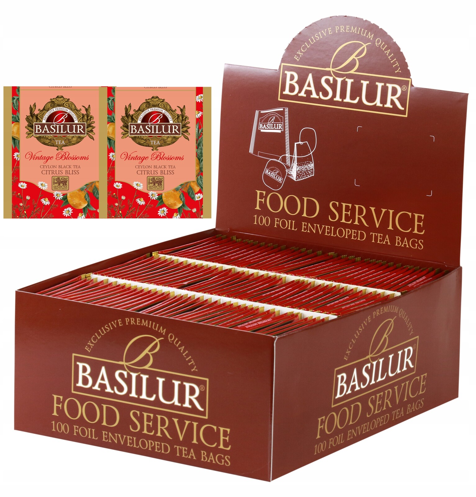 Černý čaj Basilur Citrus Bliss Mandarinka Heřmánek Basilur 100 ks