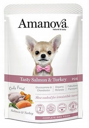 Amanova Mokré Krmivo pro psy s příchutí MIX Chutí sáčků 12x100g