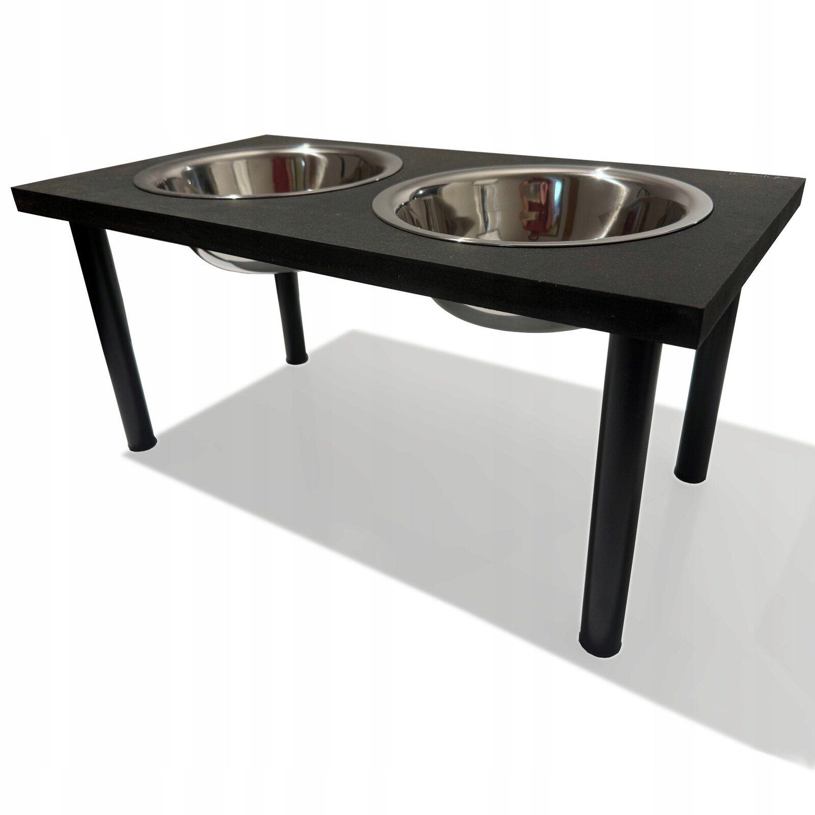 Miska pro psa na černém stojanu XXL