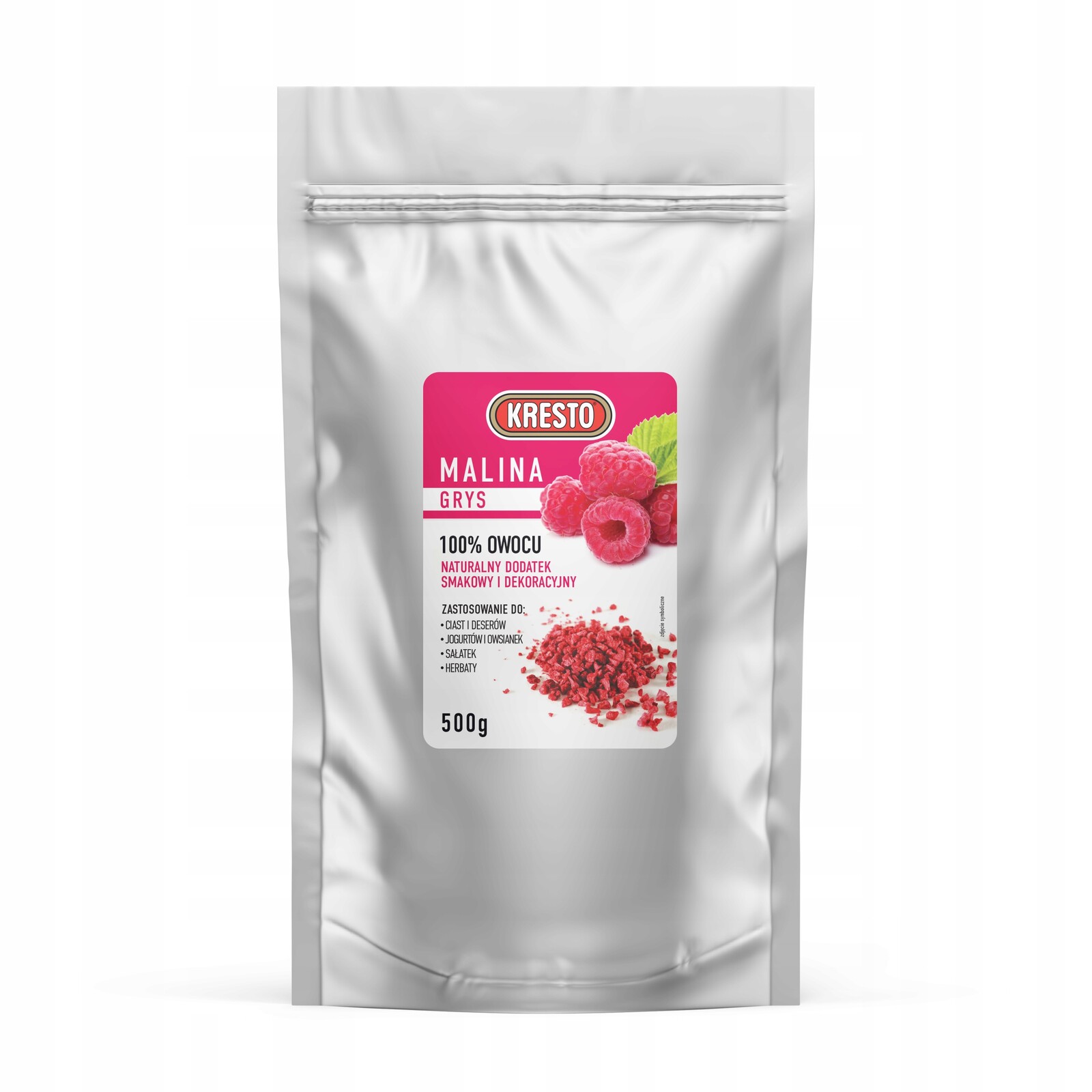Kresto Malina Lyofilizovaná Grys 500 g Křupavý Posyp Bez Konzervantů