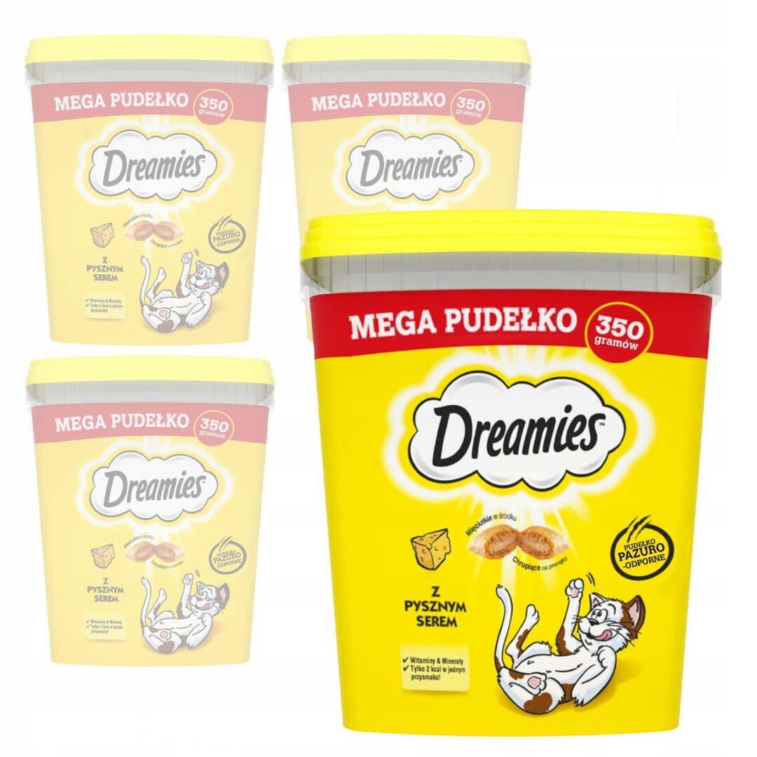 Dreamies Krabička 4x350g Pamlsek pamlsky Pro Kočky sýrem