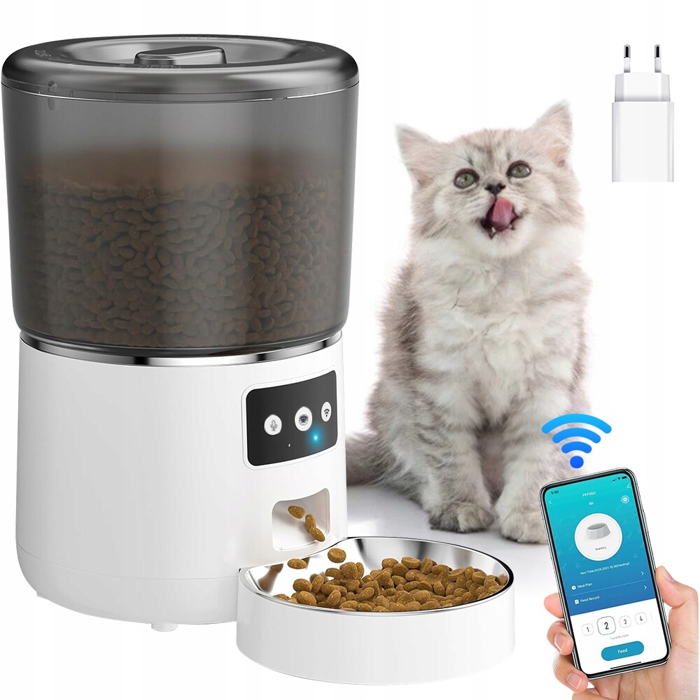 Automatické Krmítko 4 L Wifi Smart App Ovládání Velká Kapacita