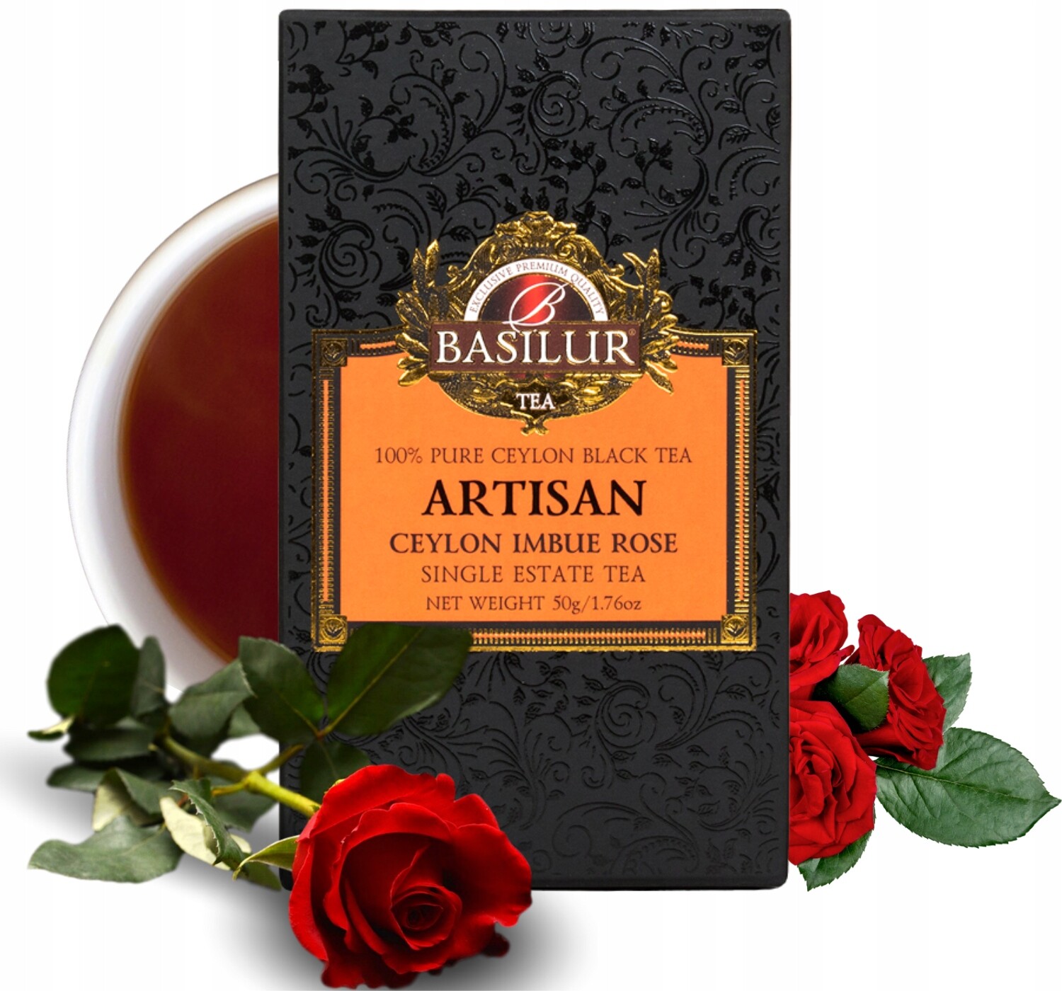 Basilur Ceylon Imbue Rose černý čaj High Mountain Nuwara Eliya 50 g