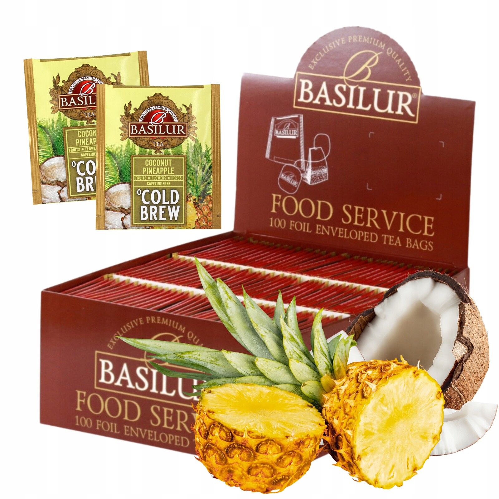 Basilur Coconut Pineapple čaj Cold Brew sáčky HoReCa 100 x 2 g