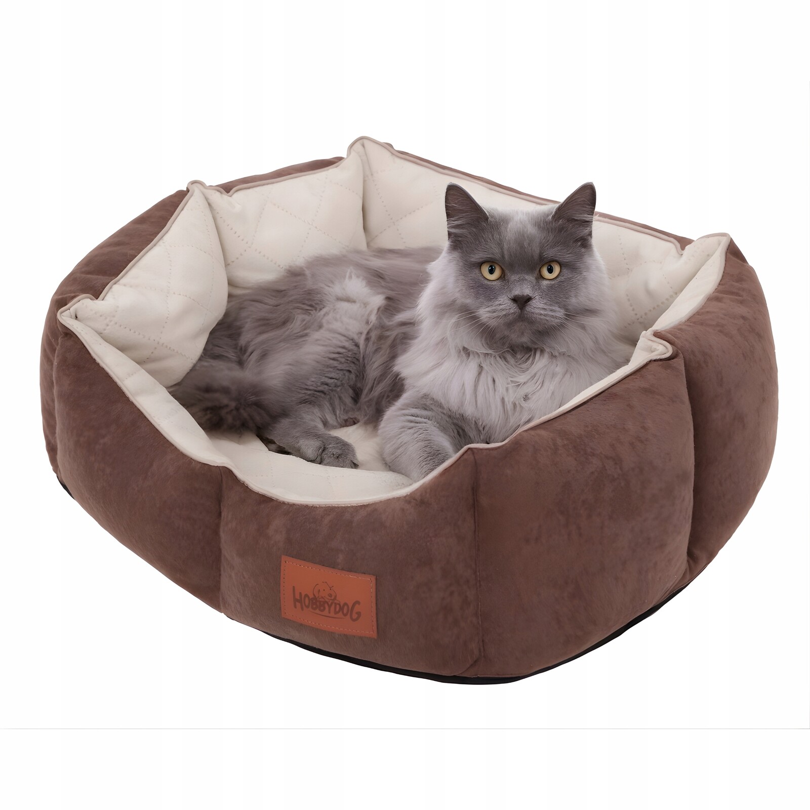 Pelíšek pro kočky s měkkým vnitřkem Pohovka s odnímatelným potahem 53x45 cm