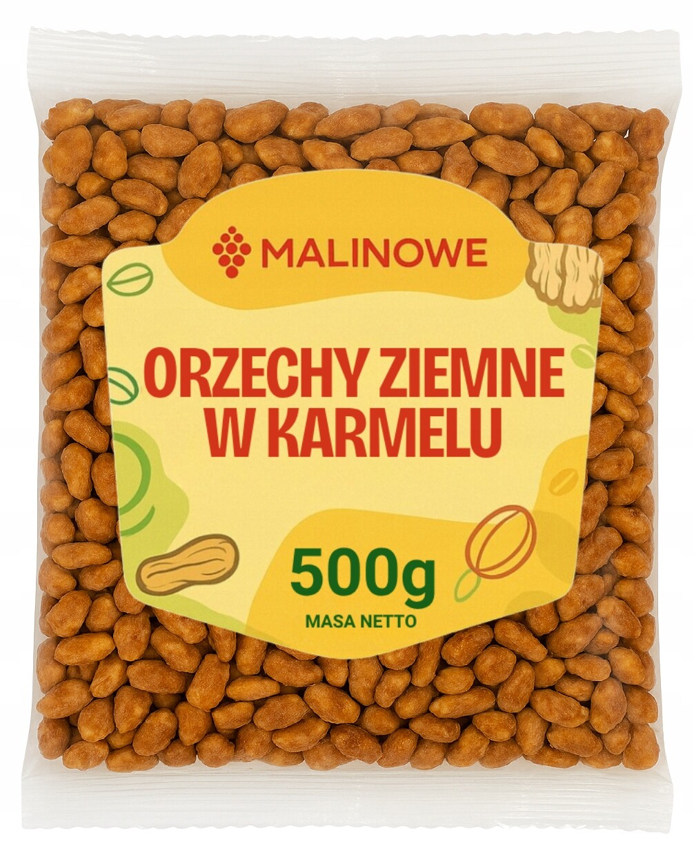 Arašídy V Karamelu 500g Dokonalé Prémiové Karamel Oříšky