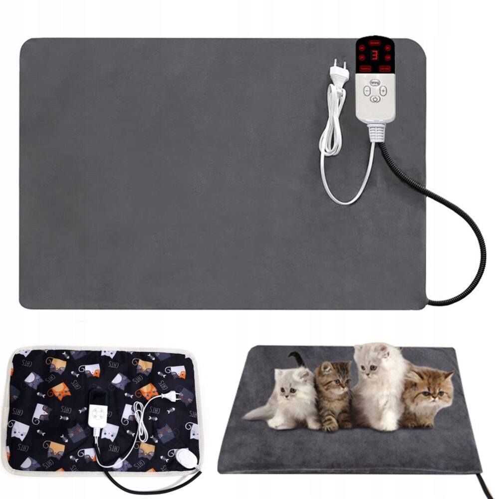 Velké Pelíšek Pro Psa Kočku 70X45 CM, Měkké, 9 Rychlostních Stupňů, Teplota