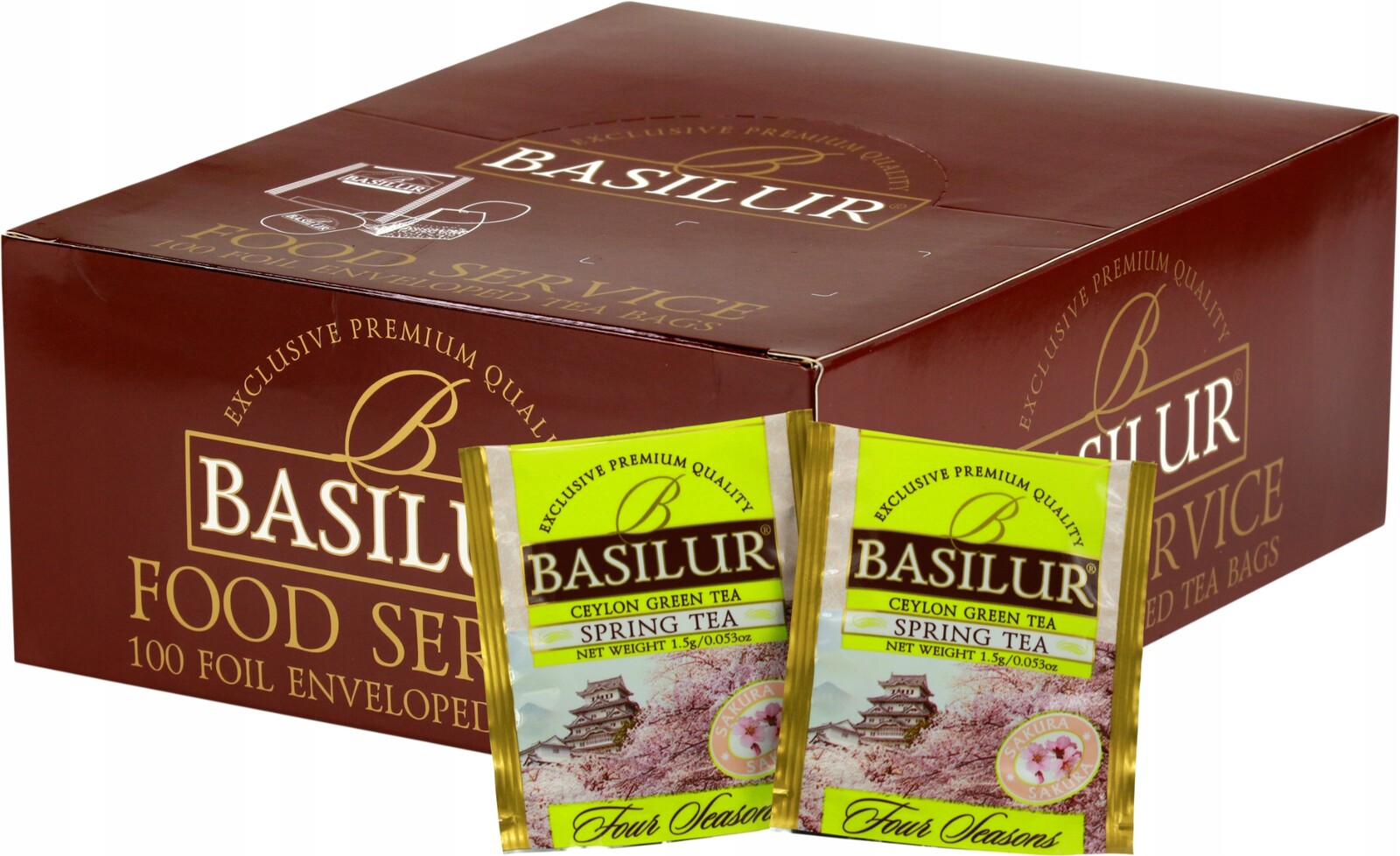 Zelený Čaj Basilur Spring Tea HoReCa 100x1,5g
