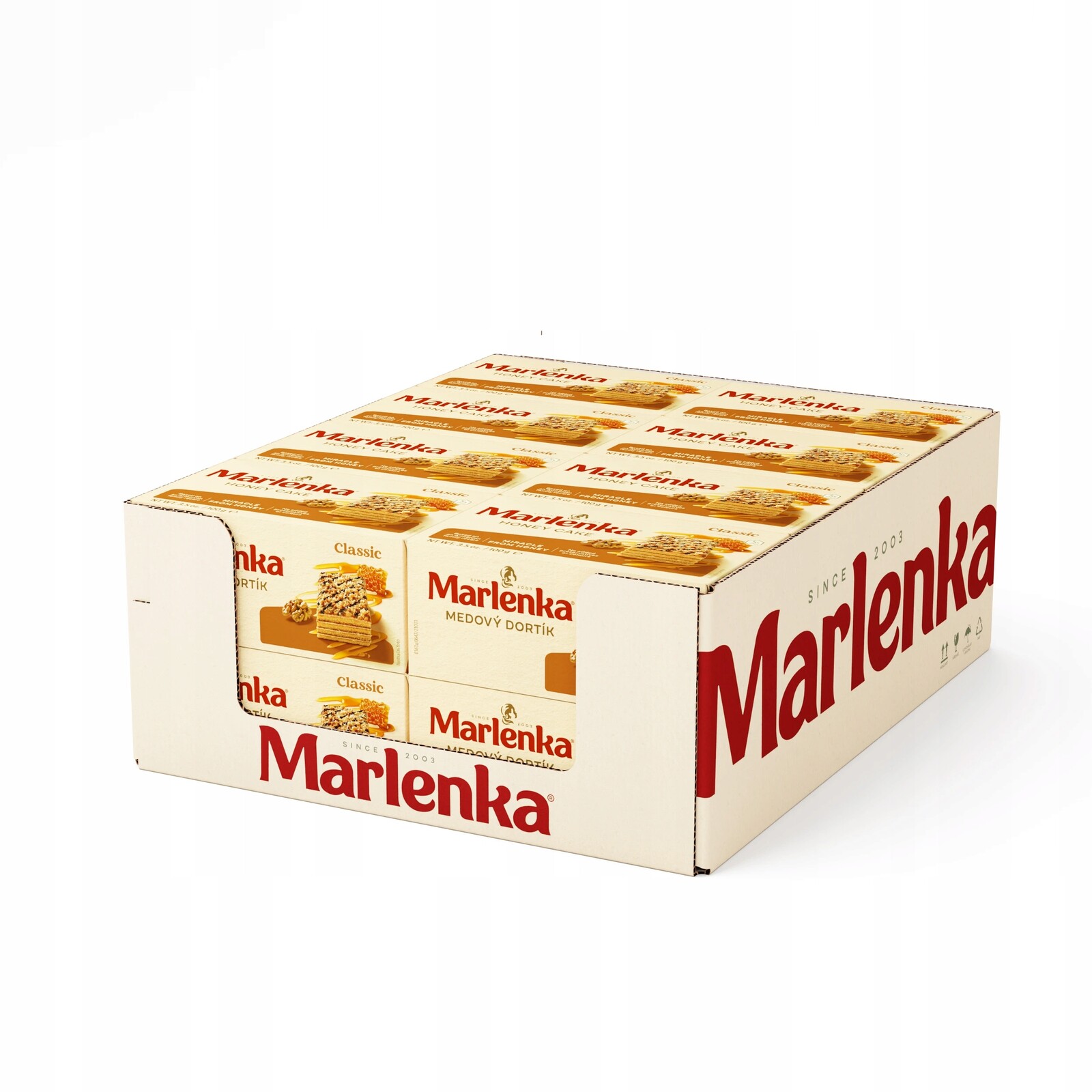 Marlenka Medový dortík s vlašskými ořechy 16 x 100 g