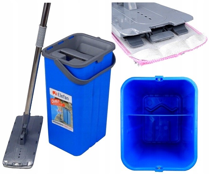 Plochý Mop S Dvoukomorovým Kbelíkem, Odšťavňovač Elefan