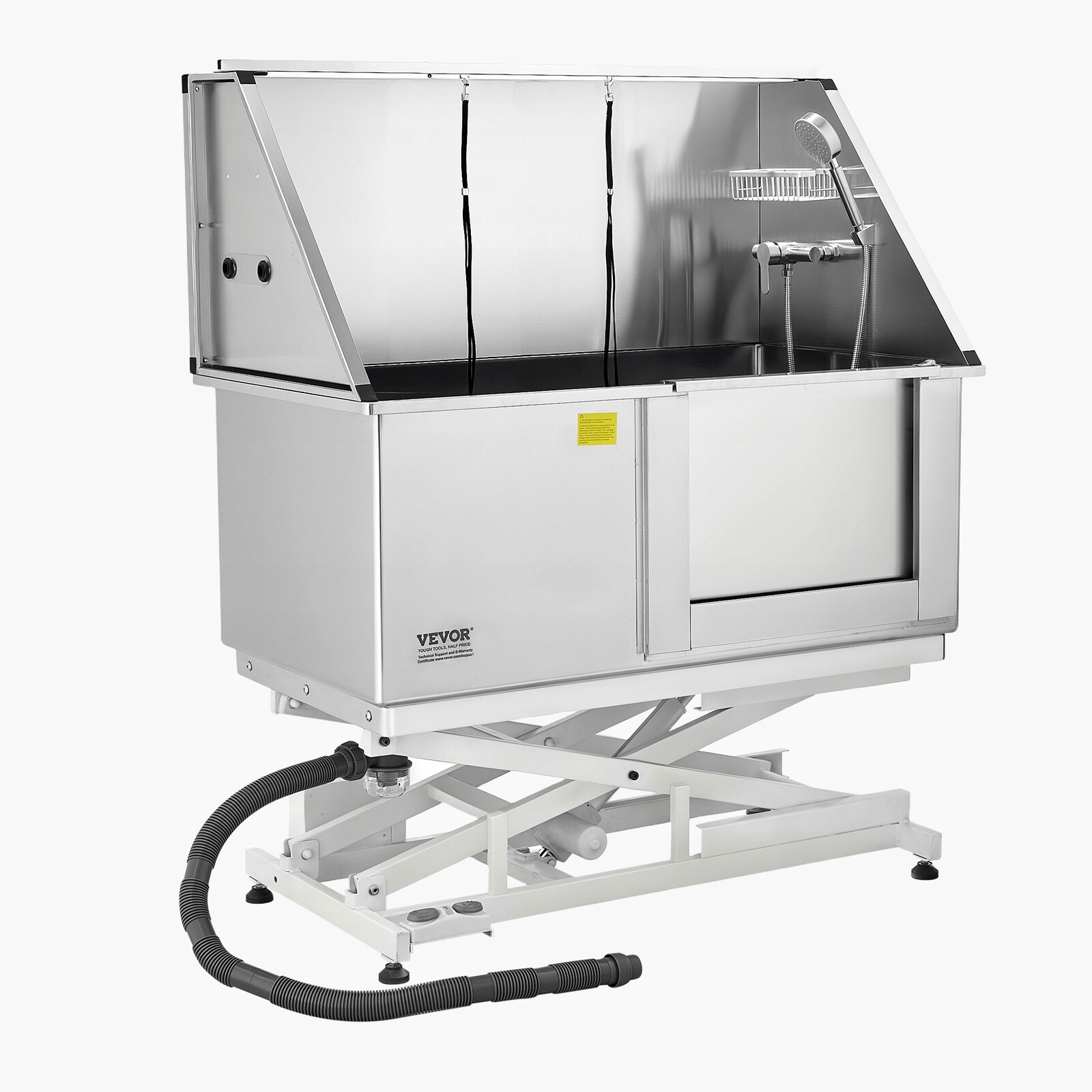 Vevor Vana pro zvířata 127 x 70 x 134-190 cm s funkcí zvedání, elektrická