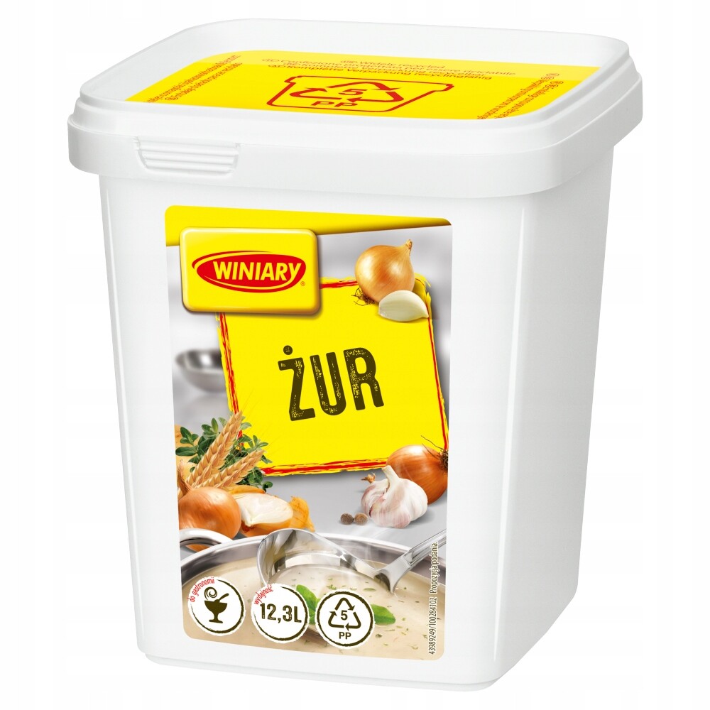 Winiary Žur 0,8 kg – polévka v prášku pro gastronomii, 12,3 l