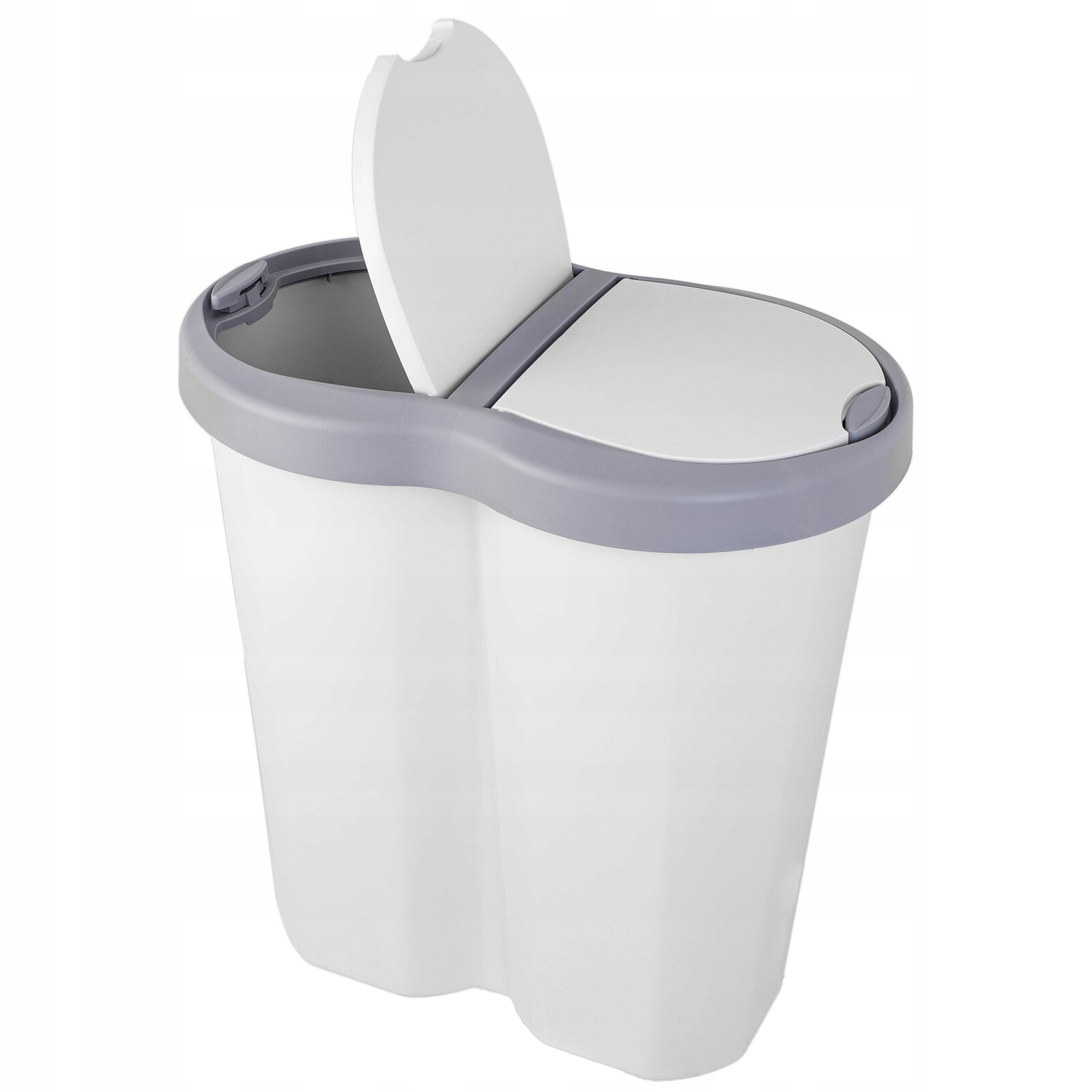 Odpadkový Koš Dvojitý Odpadkový Koš Na Třídění S Dvěma Klapkami 40 L