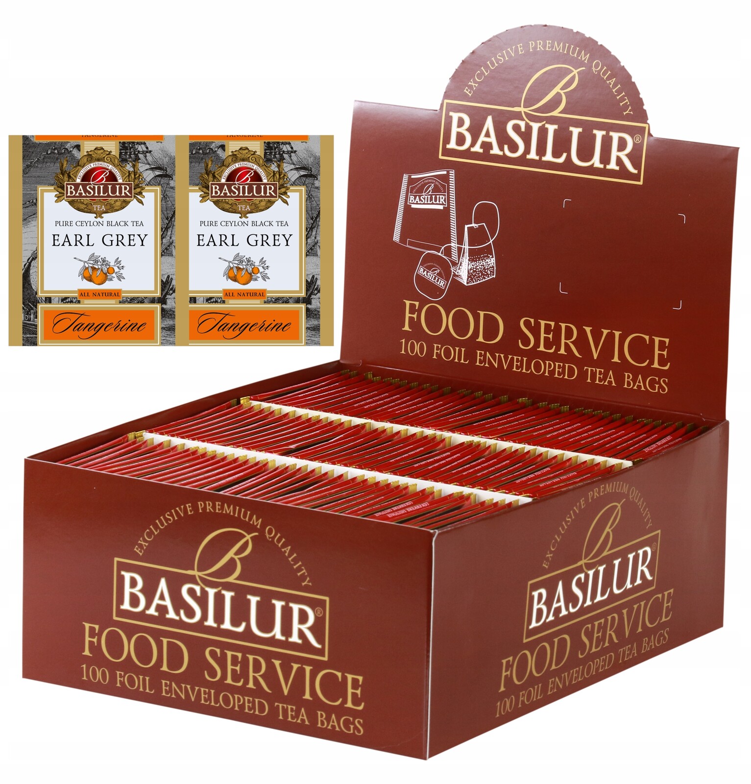 Černý čaj Basilur Earl Grey Tangerine s mandarinkou Basilur 100 ks