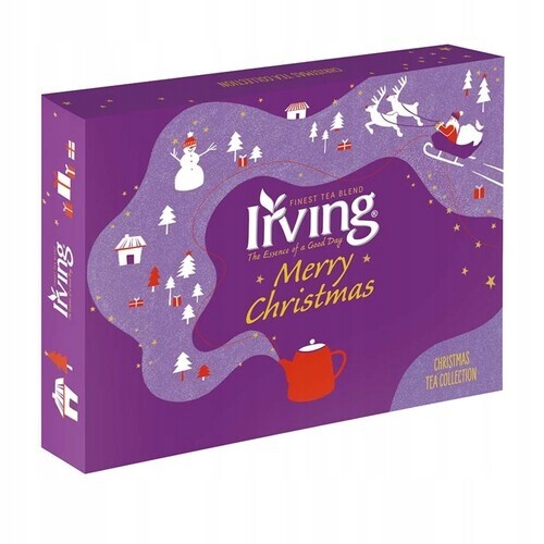 Sada 5 kusů kolekce čajů Irving Merry Christmas 55 g