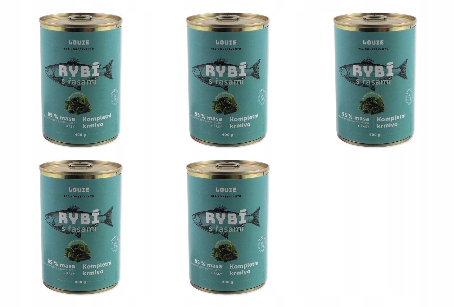 Konzerva Louie rybí s řasami 400g balení 5 ks
