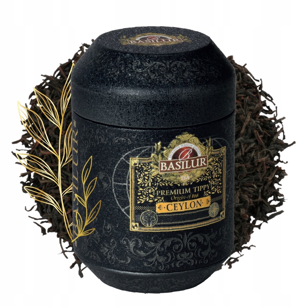 Basilur Premium Flowery černý čaj Mladé Lístky 50 g listů Plechovky