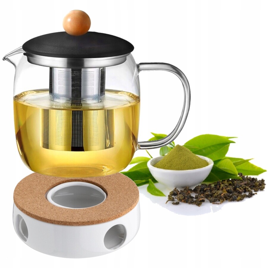 Čajová konvice se sítkem Florina Renne 1,0 l na čaj a bylinky ohřívač