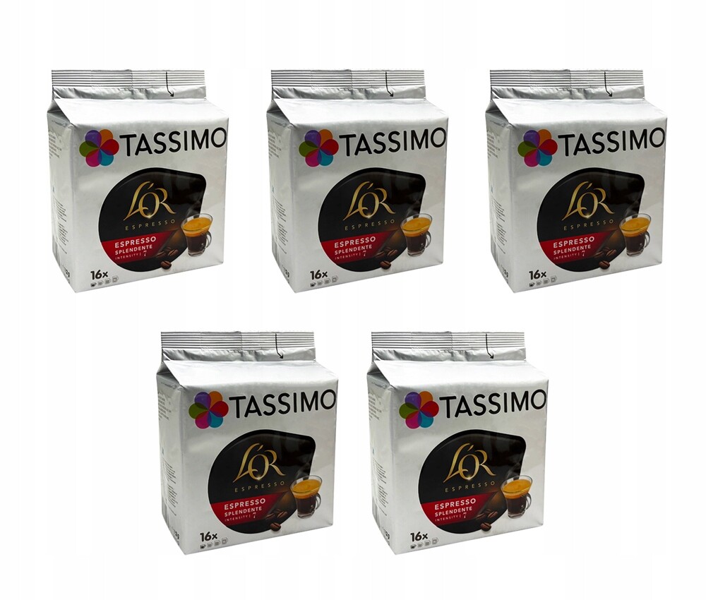 Tassimo L'Or Espresso Splendente kapsle Mletá káva 5 x 1 6 Ks . kapsle