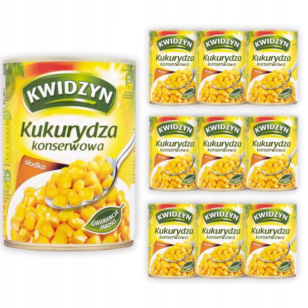 Kwidzyn Kukuřice konzervovaná 400 g x 10 kusů