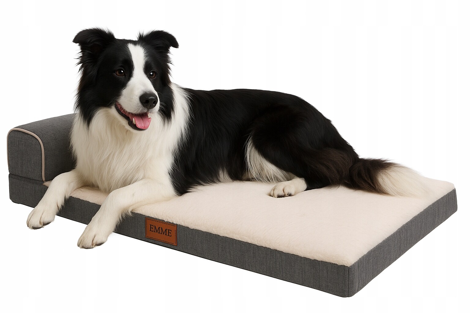 ortopedický pelíšek pro psy, šedý, 71 cm x 58 cm