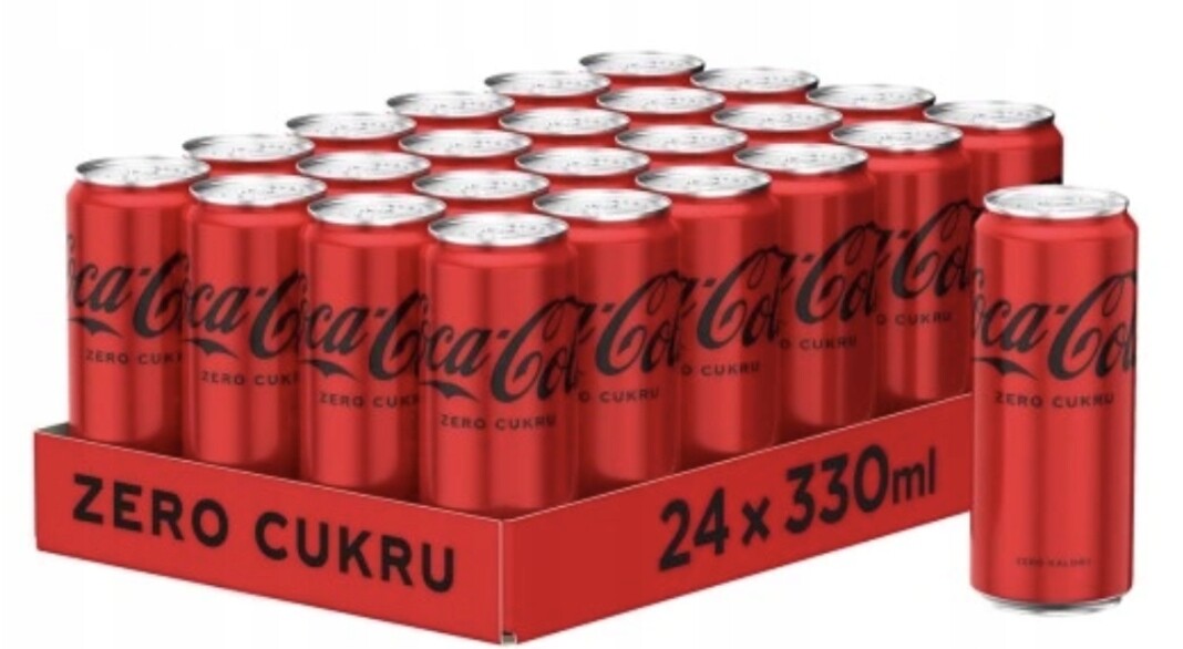 Sycený nápoj coca cola nula 24 x 330 ml