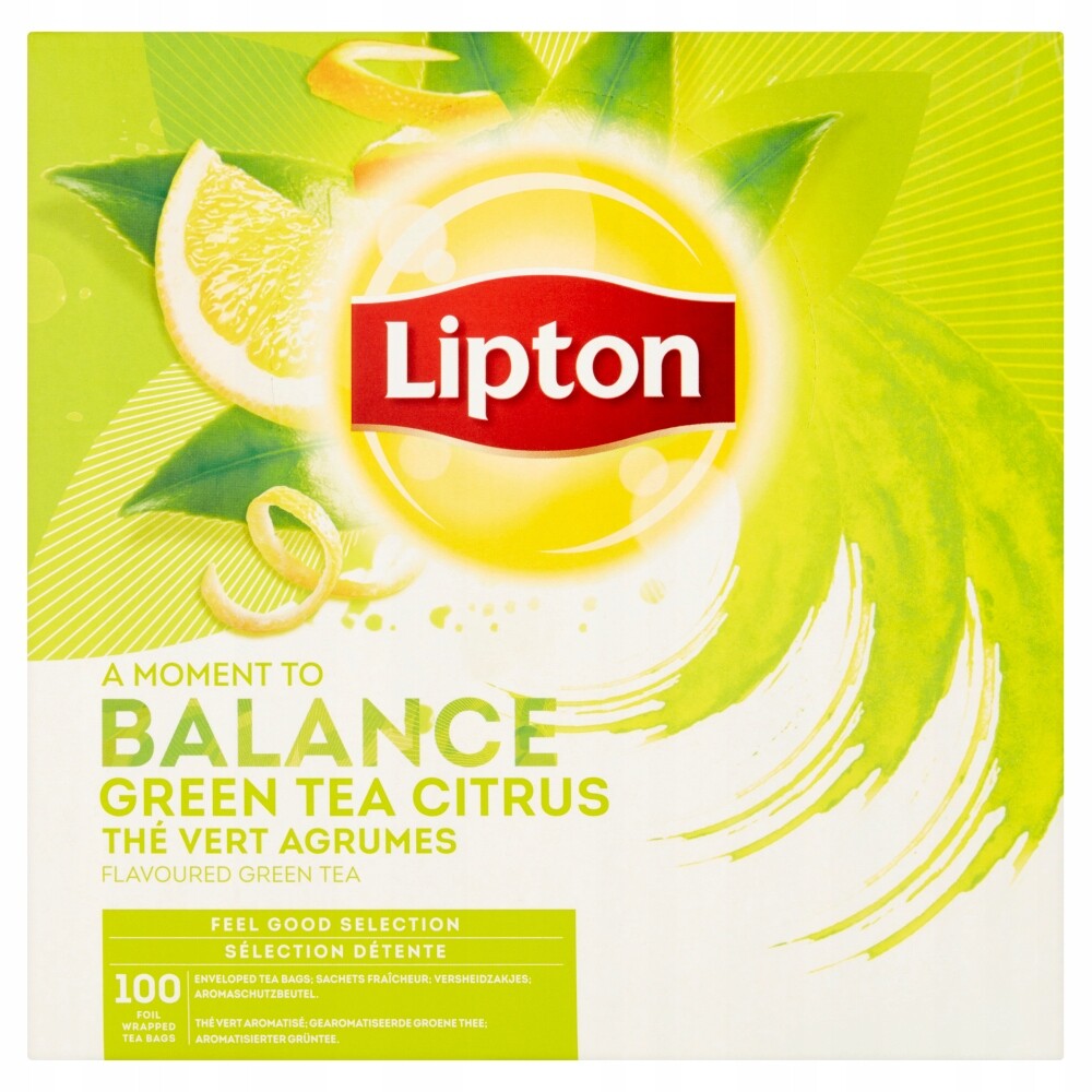 Lipton Zelený Čaj 100 x 1,3 g Osvěžení a relaxace